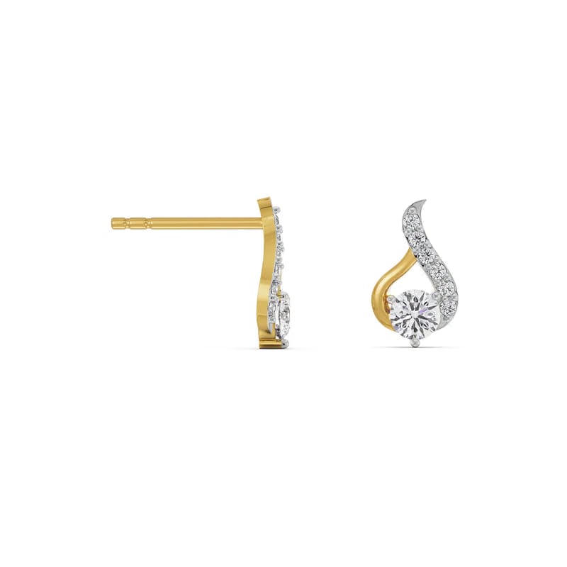 Symmetry Solitaire Lab Grown Diamond Earrings