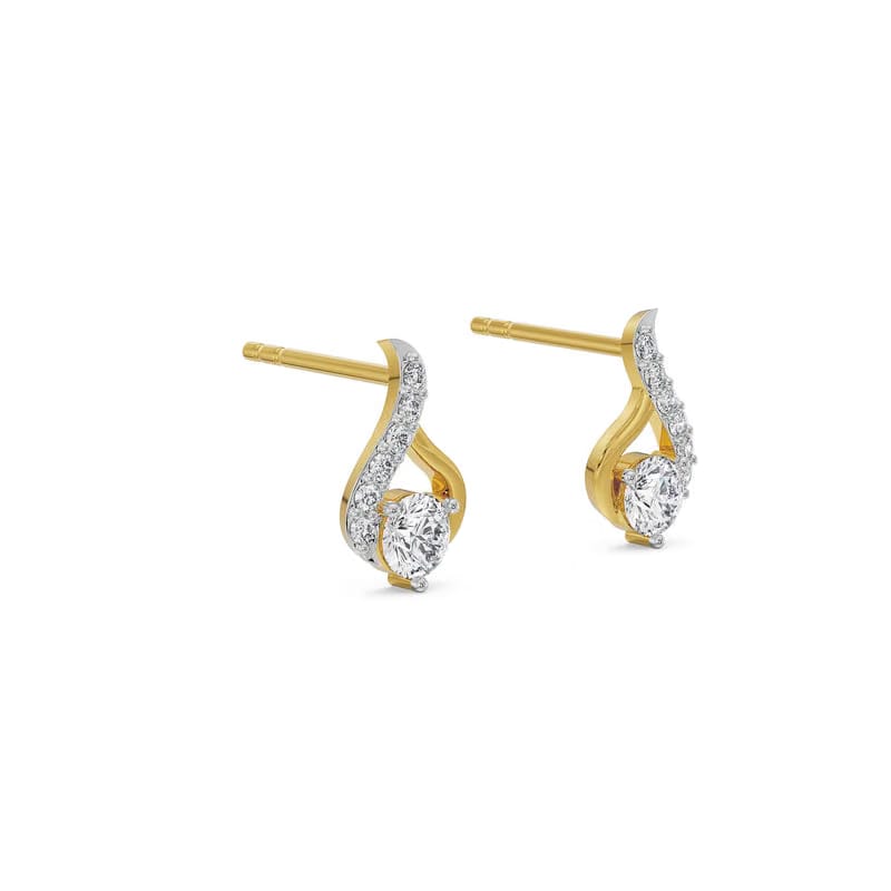Symmetry Solitaire Lab Grown Diamond Earrings