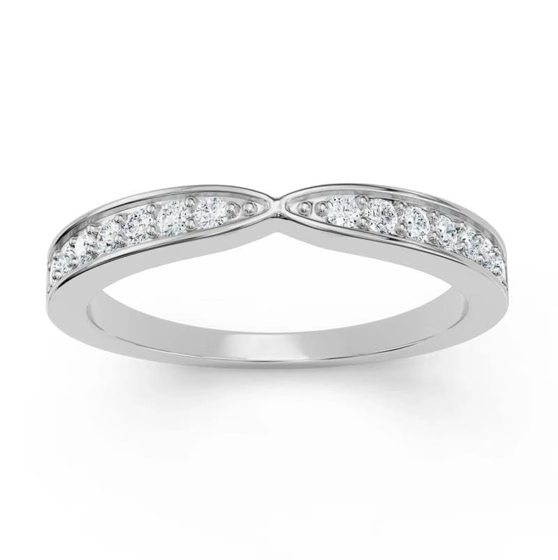 Tapered Lab Grown Diamond Band