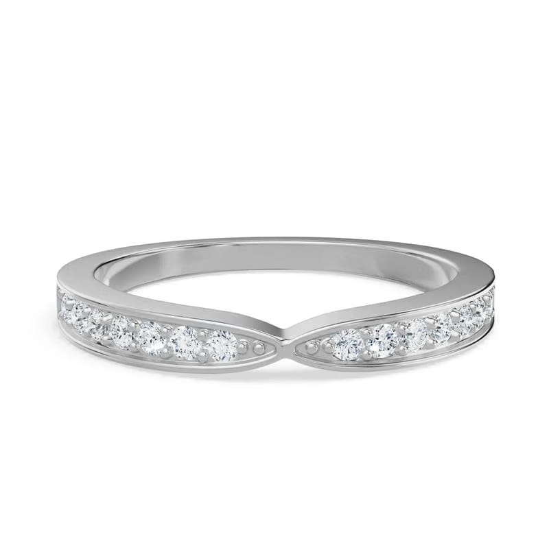 Tapered Lab Grown Diamond Band