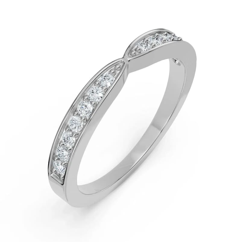 Tapered Lab Grown Diamond Band