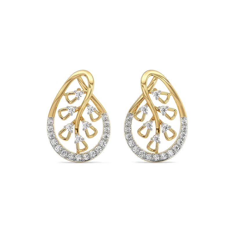 Teardrop Glow Lab Grown Diamond Earrings 9KT