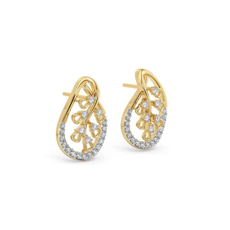 Teardrop Glow Lab Grown Diamond Earrings 9KT