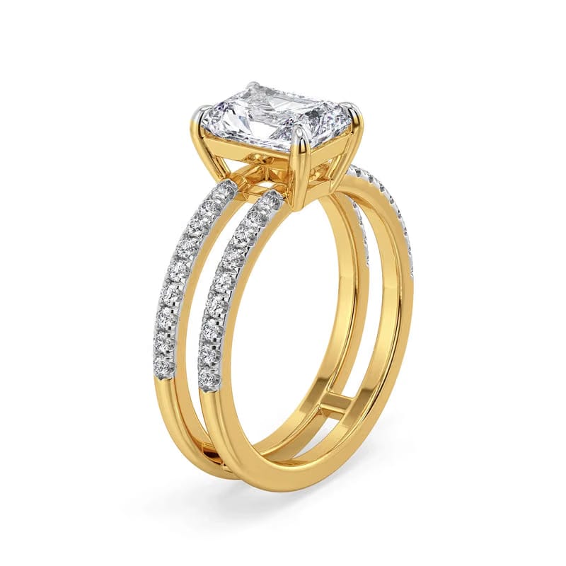 Terisa Radiant Lab Grown Diamond Engagement Ring