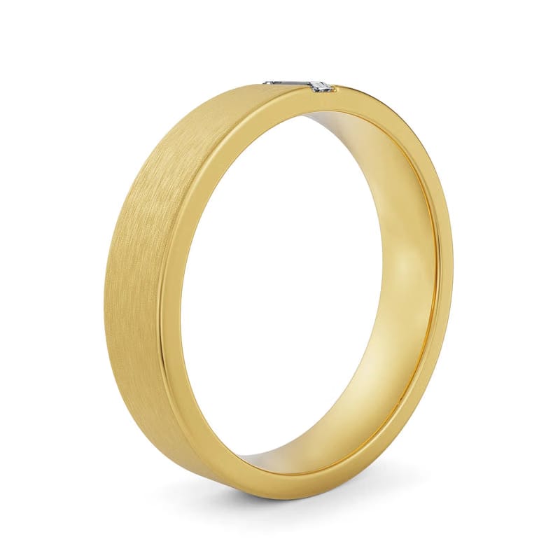 Textured Baguette Lab Grown Diamond Band_in_stock