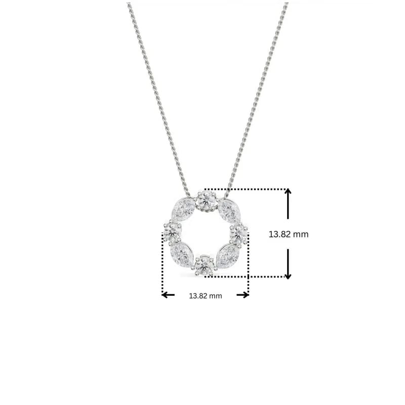 The Dewy Leafy Lab Grown Diamond Pendant