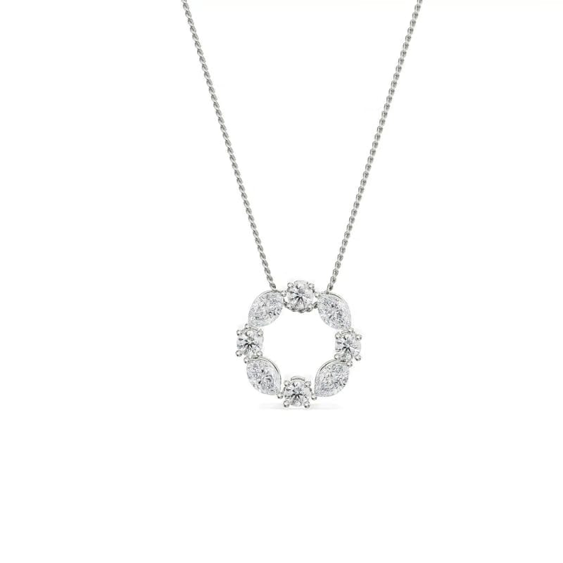The Dewy Leafy Lab Grown Diamond Pendant 9KT