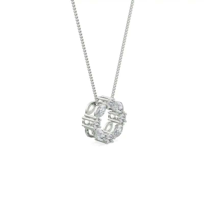The Dewy Leafy Lab Grown Diamond Pendant Set
