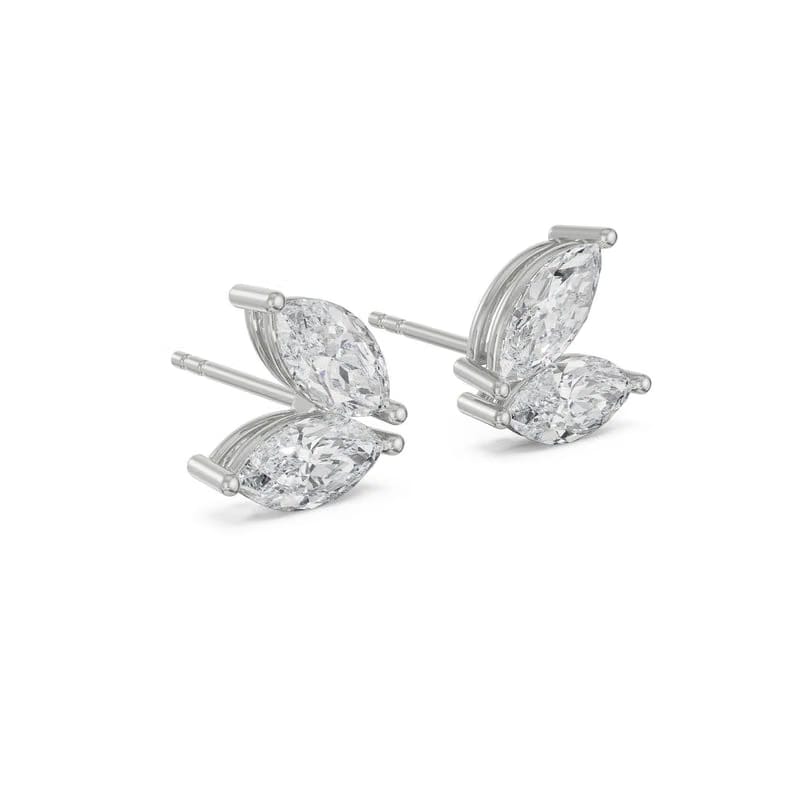 The Dewy Leafy Lab Grown Diamond Pendant Set