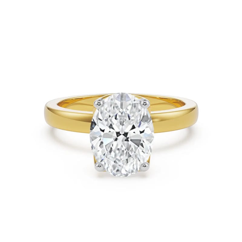 The Elegance Oval Lab Grown Diamond Solitaire Ring