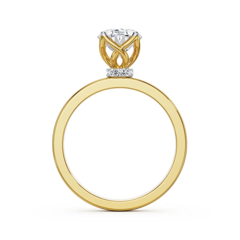 The Elegance Oval Lab Grown Diamond Solitaire Ring 9KT