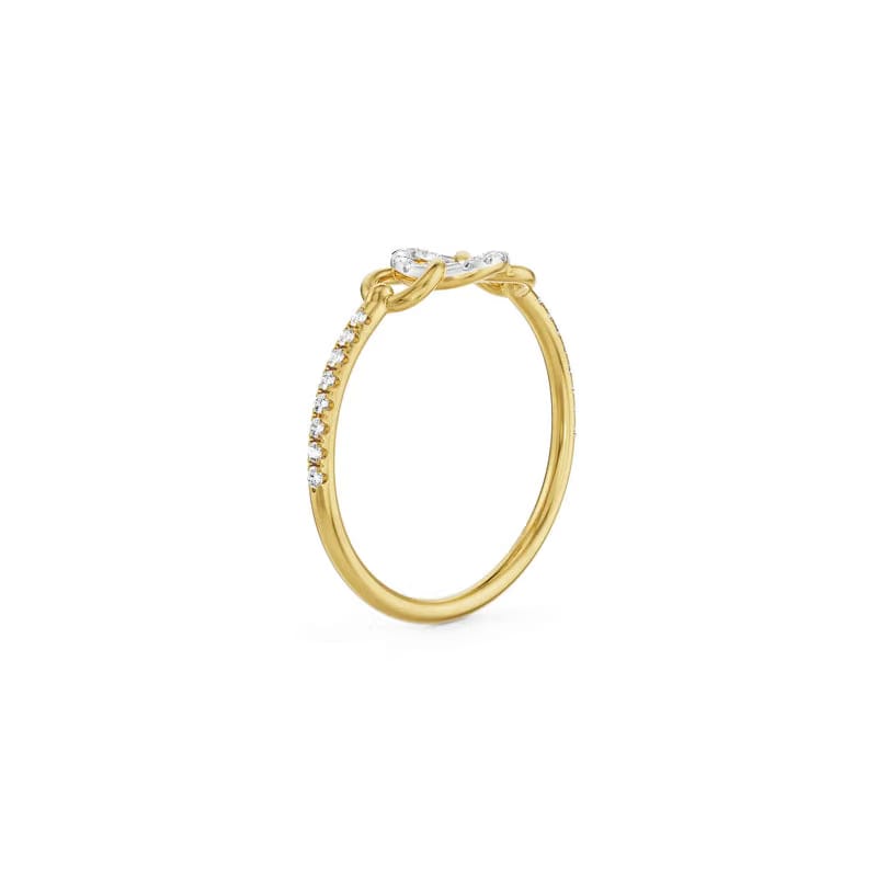 Three Hoops Diamond Ring