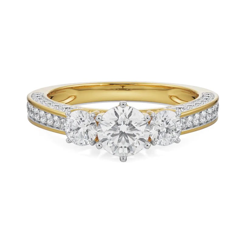 Three Stone Jessie Lab Grown Diamond Ring