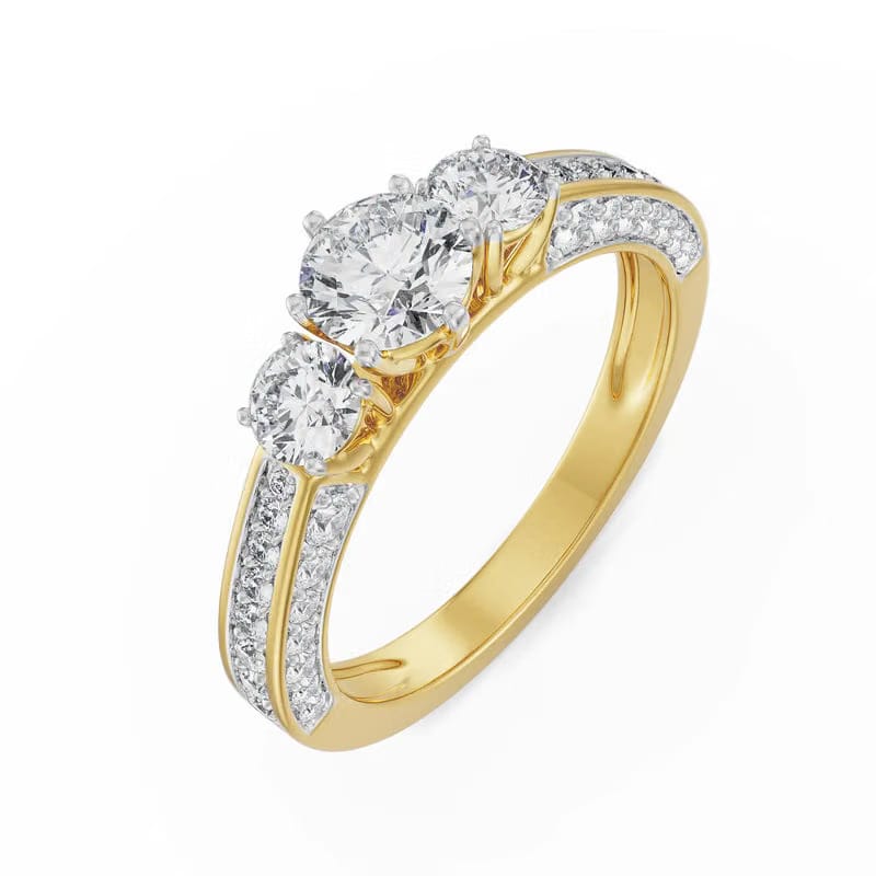 Three Stone Jessie Lab Grown Diamond Ring
