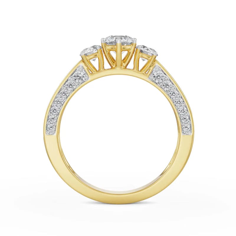 Three Stone Jessie Lab Grown Diamond Ring