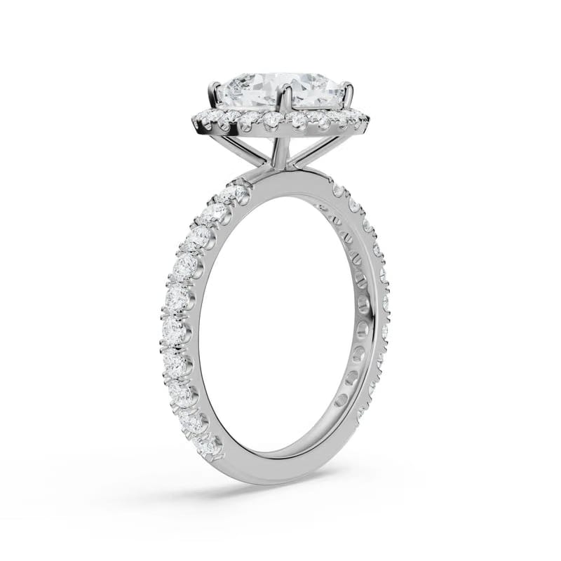 Timeless Cushion Square Lab Diamond Engagement Ring 9KT