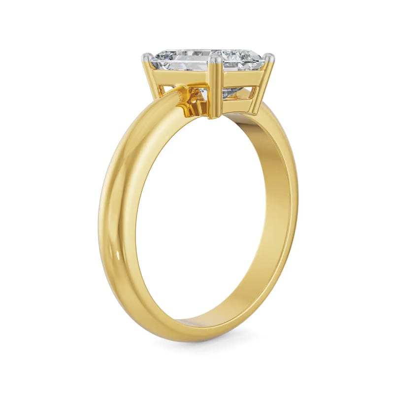 Timeless Emerald Cut Men Diamond Ring
