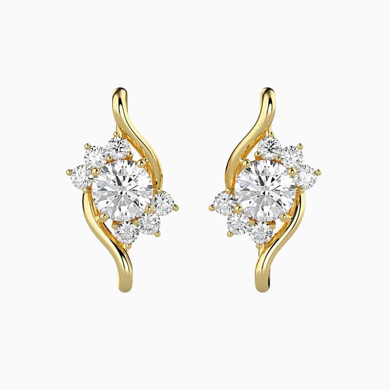 Timeless Floral Lab Grown Diamond Earrings