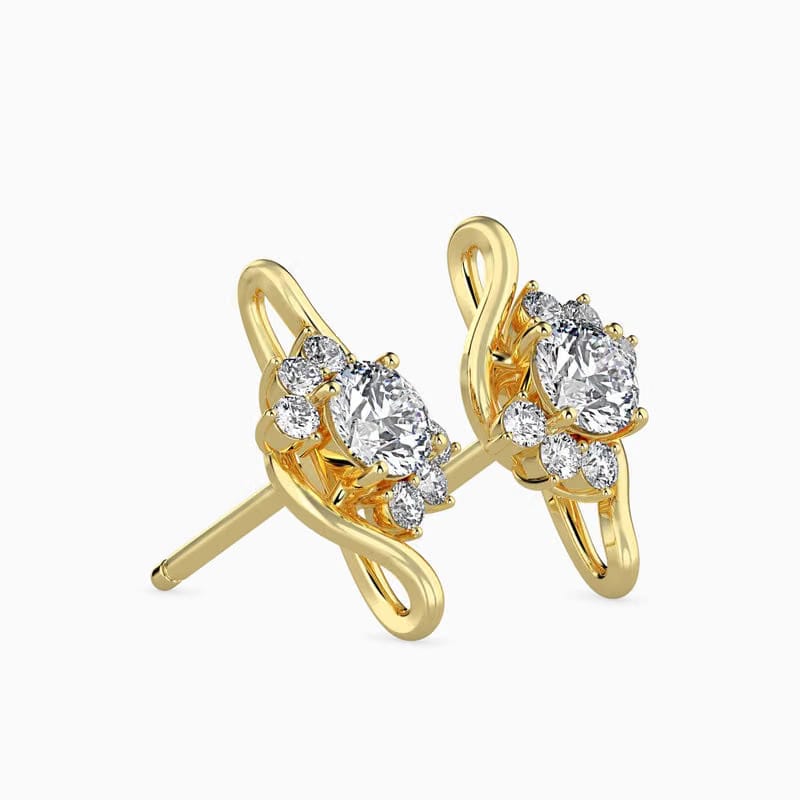 Timeless Floral Lab Grown Diamond Earrings