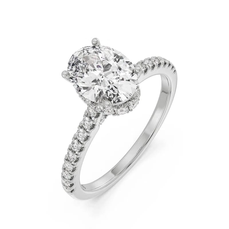 Timeless Oval Lab Grown Diamond Ring 9KT
