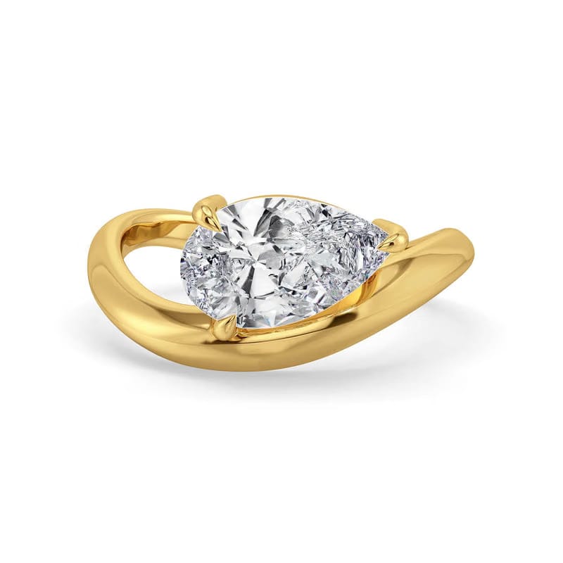 Timeless Pear Lab Grown Diamond Ring
