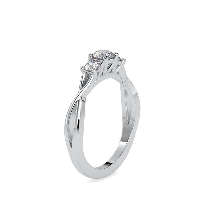 Timeless Three Stone Lab Grown Diamond Ring