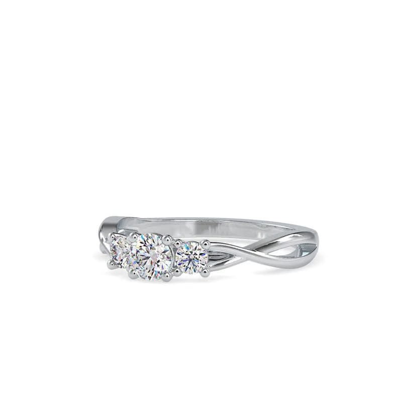 Timeless Three Stone Lab Grown Diamond Ring
