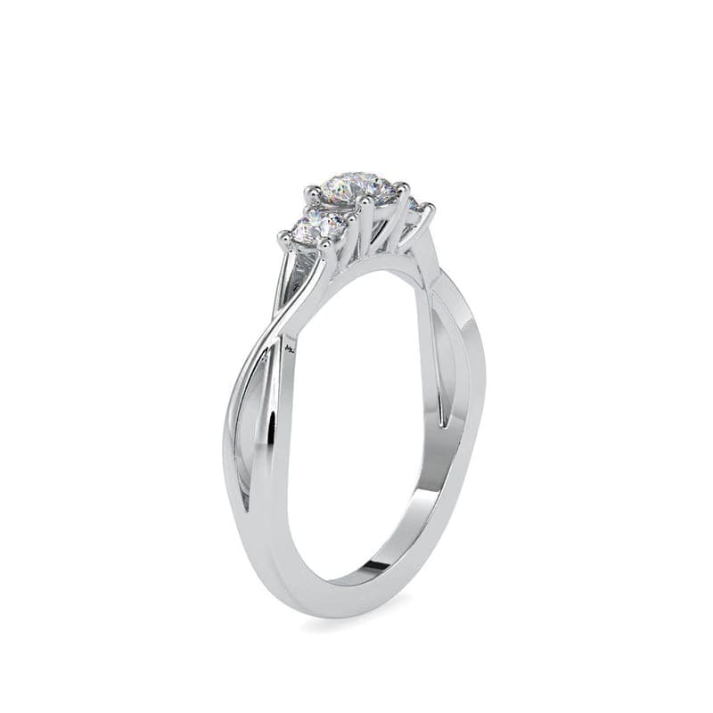 Timeless Three Stone Lab Grown Diamond Ring 9KT
