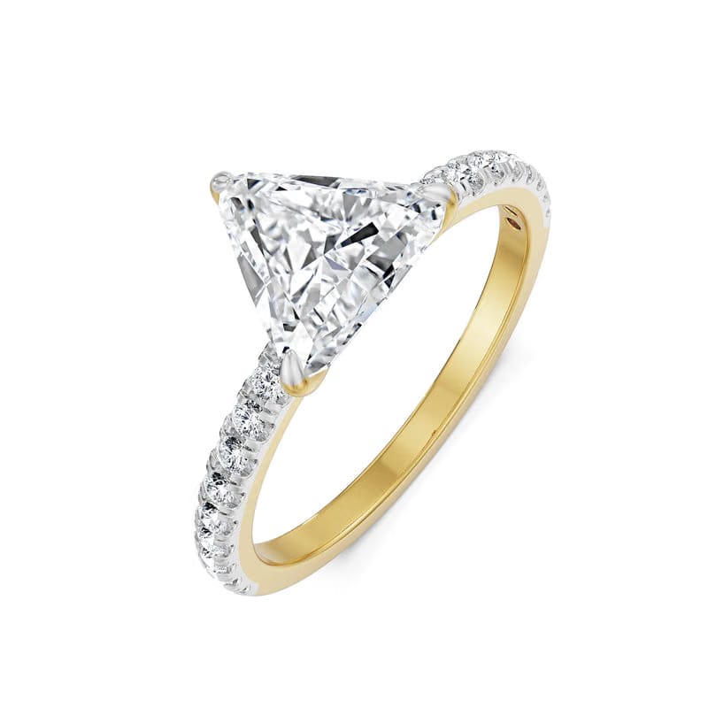 Timeless Triliion Lab Diamond Engagement Ring 9KT