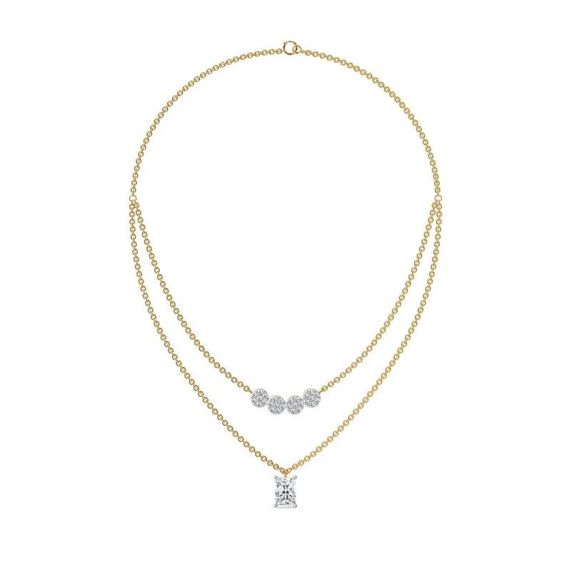 Tina Layered Lab Grown Diamond Necklace