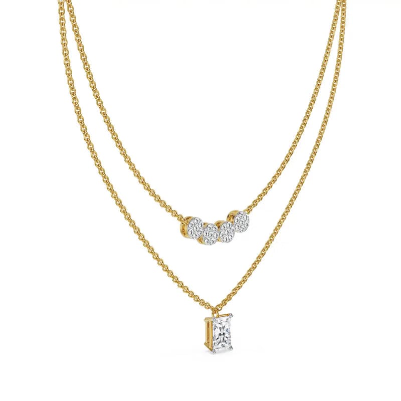 Tina Layered Lab Grown Diamond Necklace