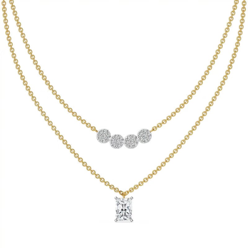 Tina Layered Lab Grown Diamond Necklace
