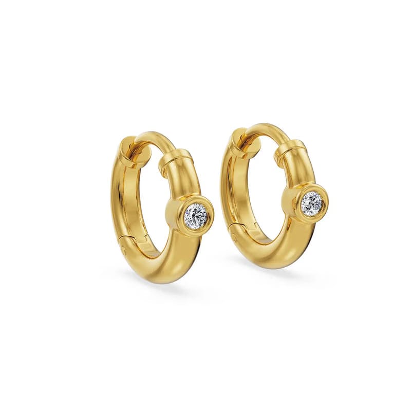 Tiny Tots Lab Grown Diamond Hoops
