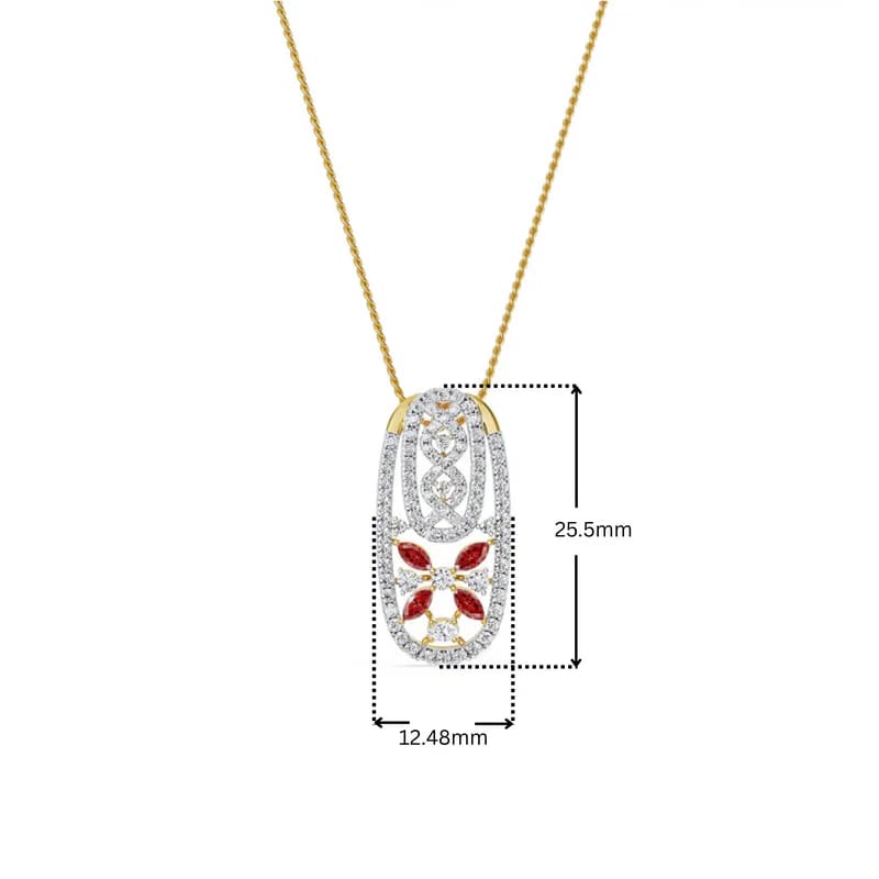 Tira Lab Grown Diamond Pendant