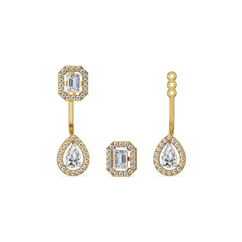 Toi et Moi Lab Grown Diamond Earrings