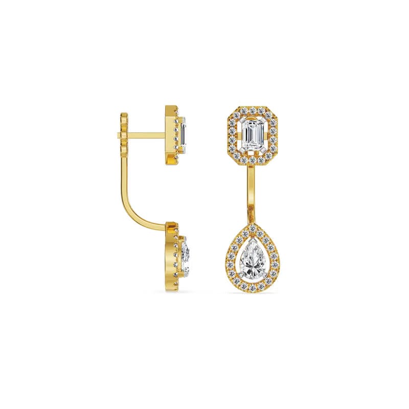 Toi et Moi Lab Grown Diamond Earrings