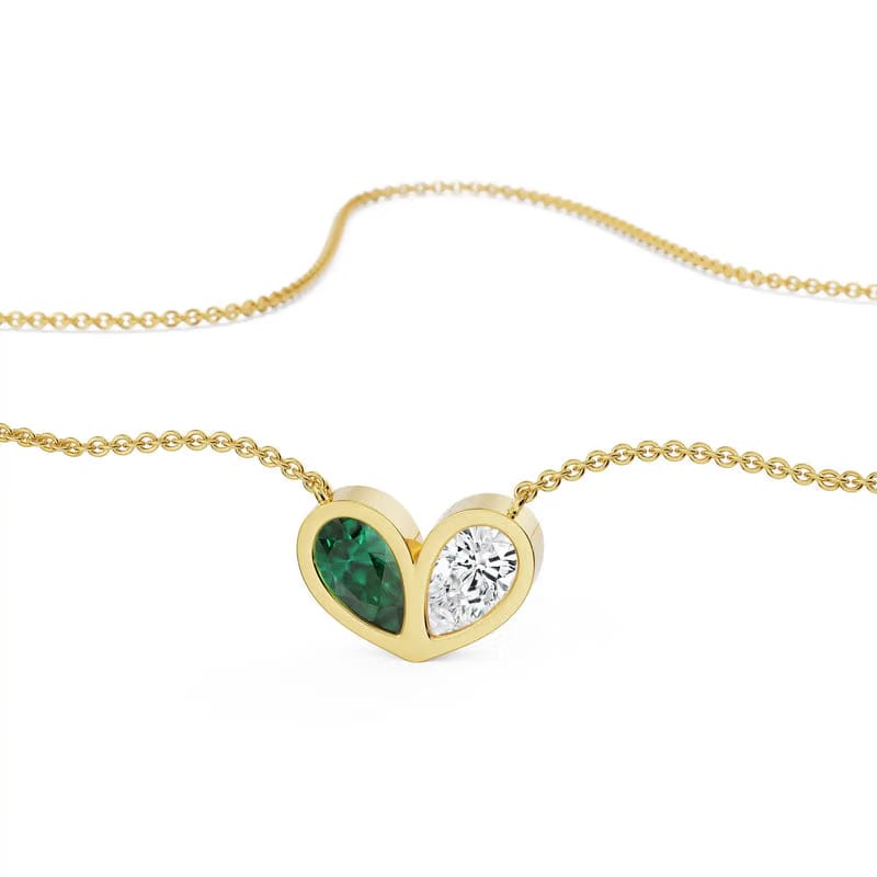 Toi et Moi Lab Grown Diamond Necklace