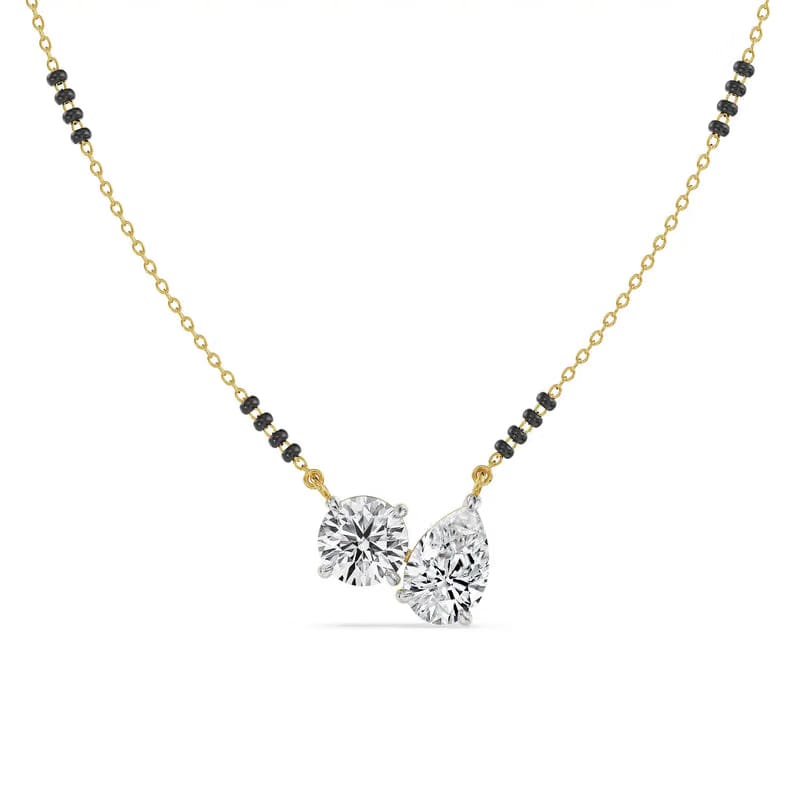 Toi et Moi Minimalist Mangalsutra 9KT