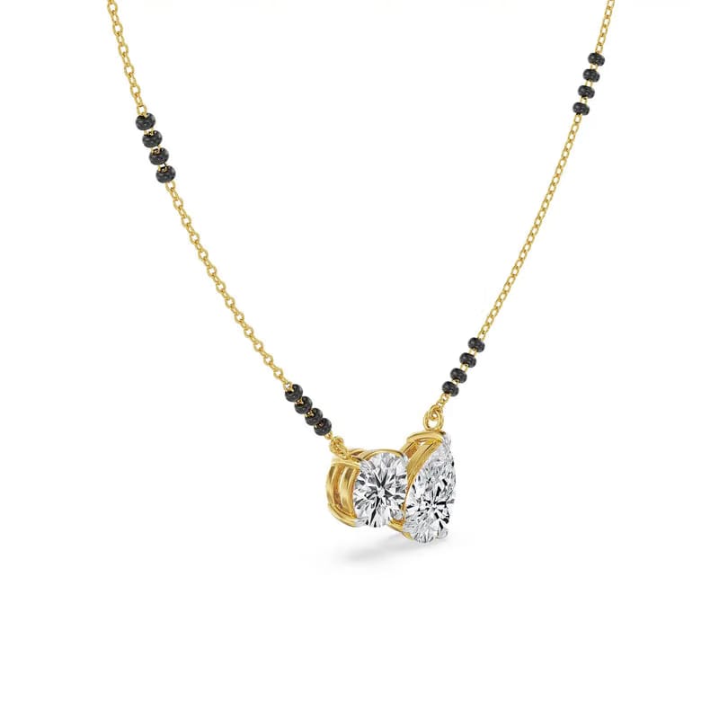 Toi et Moi Minimalist Mangalsutra 9KT