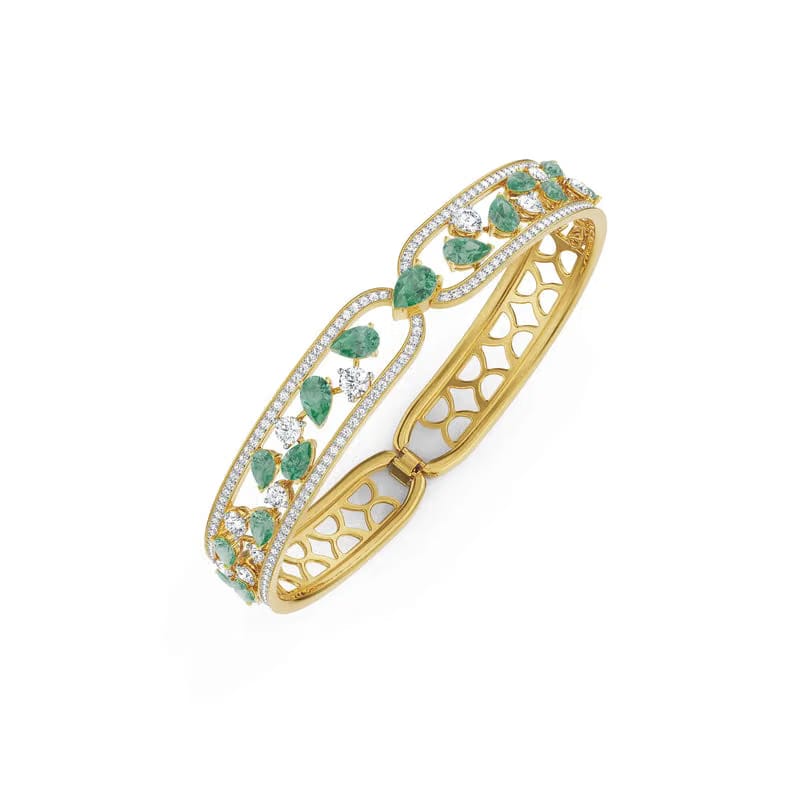 Tracy Emerald Lab Grown Diamond Bracelet 9KT