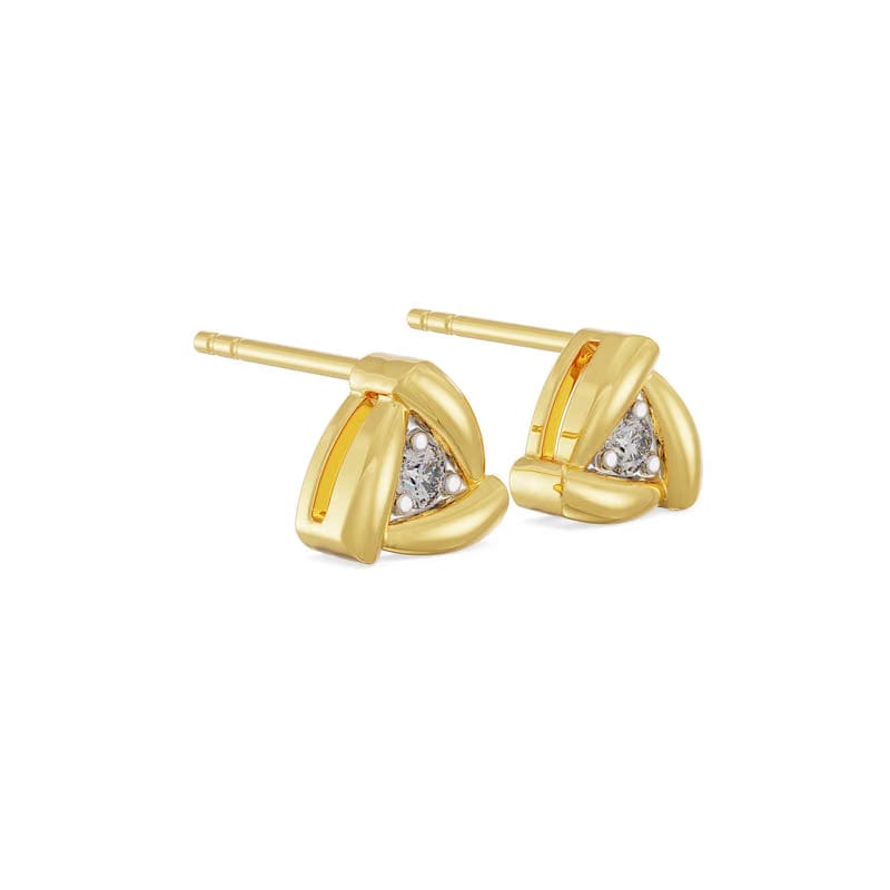 Triangle Lab Grown Diamond Studs
