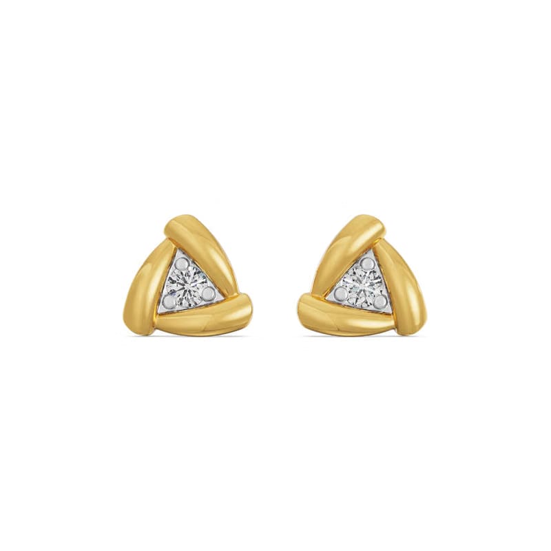 Triangle Lab Grown Diamond Studs 9KT
