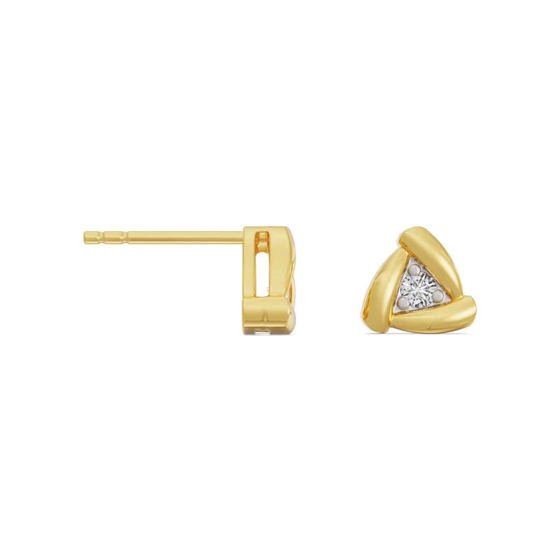 Triangle Lab Grown Diamond Studs 9KT