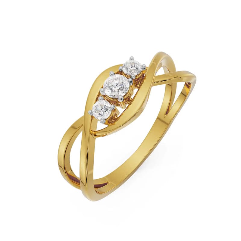 Trifecta of Lab Grown Diamonds Band 9KT