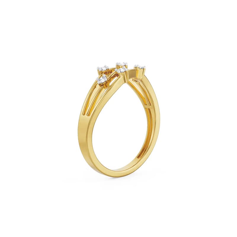 Triple Layered Diamond Band