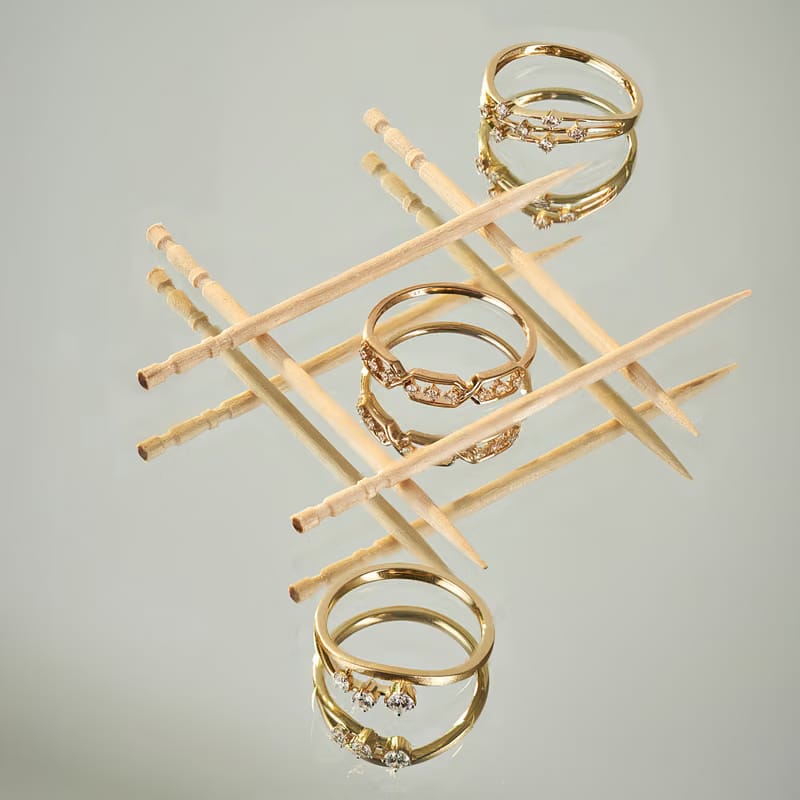 Triple Layered Diamond Band