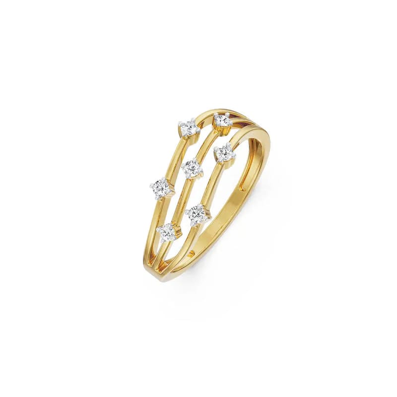 Triple Layered Diamond Band_in_stock