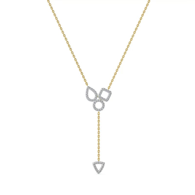 Trivia Geometric Lab Grown Diamond Necklace