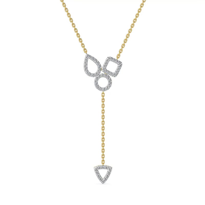 Trivia Geometric Lab Grown Diamond Necklace