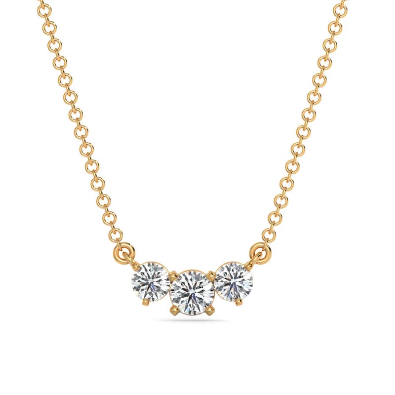 Triya Solitaire Lab Grown Diamond Necklace_in-stock